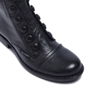 Carl Scarpa Ester Black Leather Ankle Boots